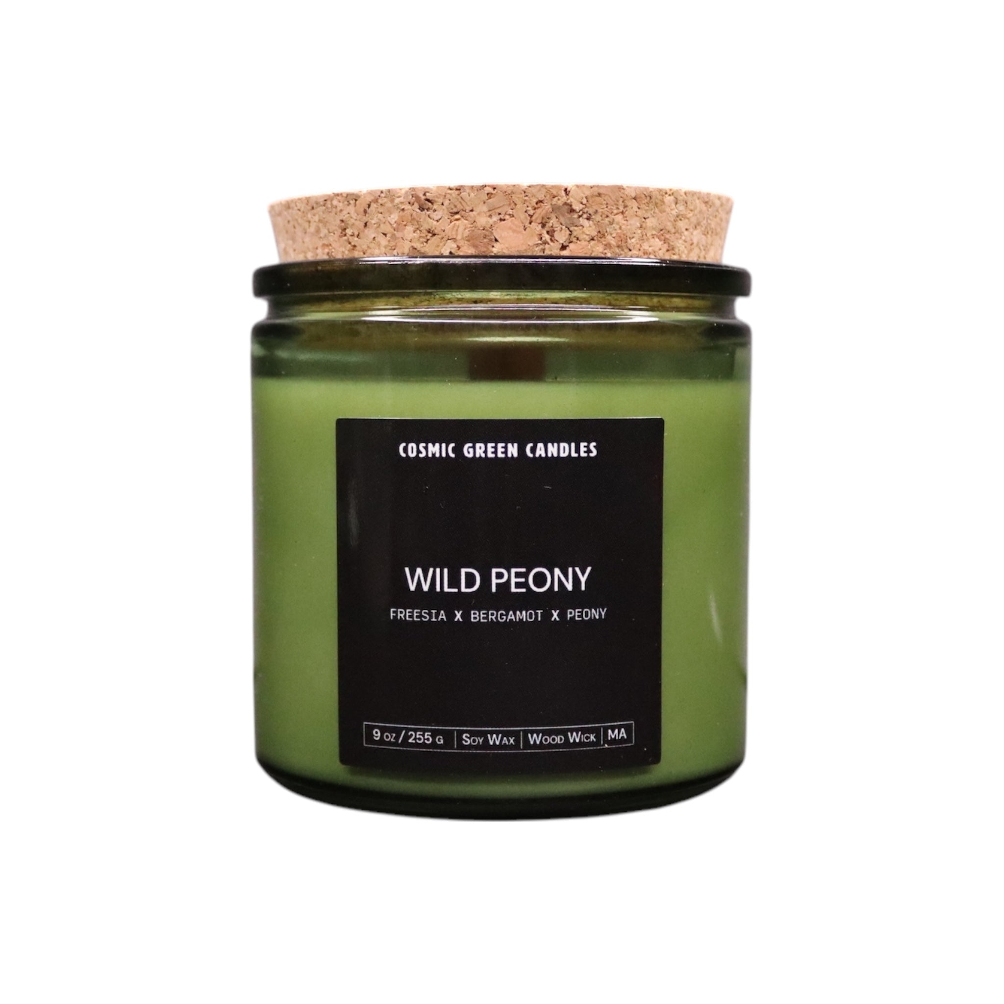 Handcrafted Wild Peony candle with a soft floral aroma, created by an eco-friendly small business.